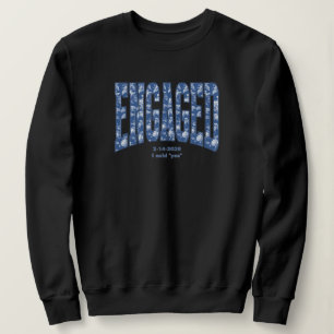 Sweatshirt Toile Bleu Marine ENGAGE Enterrement de Vie de Jeu