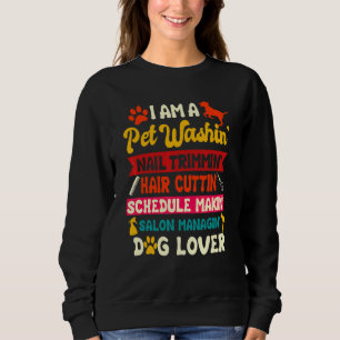 Sweatshirt Toiletteur pour chiens Toilettage de compagnie Fu