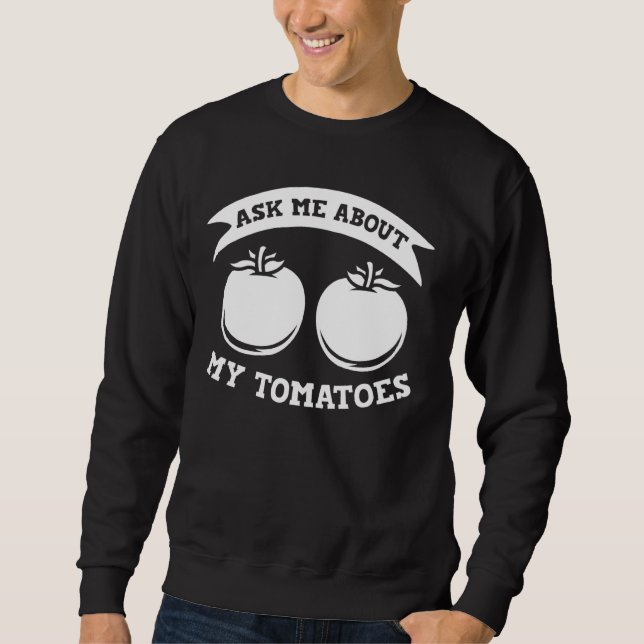 Sweatshirt Tomate Plante Garden Vegan (Devant)