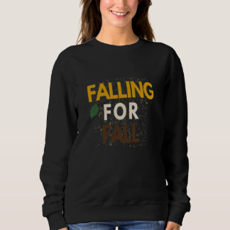 Sweatshirt Tombant pour les feuilles d'automne automne Cozy S