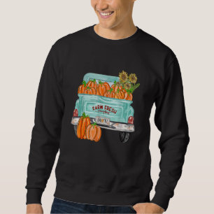 Sweatshirt Tomber à vous camion citrouille soleil automne tom