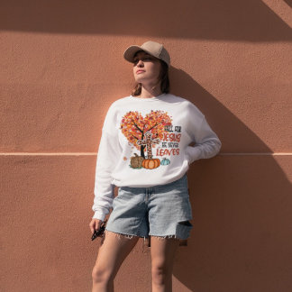 Sweatshirt Tomber Pour Jésus, Il N'A Jamais Feuille