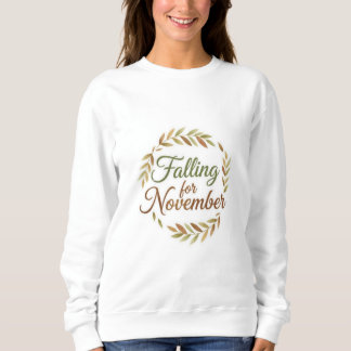 Sweatshirt Tomber pour Novembre - Conception d'automne