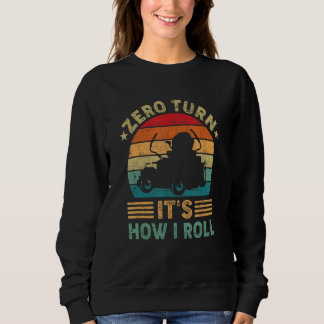 Sweatshirt Tondeuse à gazon de style rétro Zero Turn c'est co