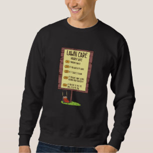 Sweatshirt Tondeuse à gazon - Tarif horaire pour l'entretien