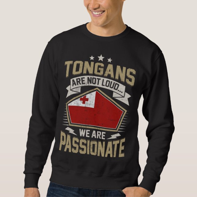 Sweatshirt Tonga Flag Passionate Tongans Girls & Women (Devant)
