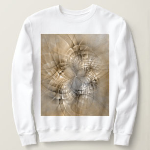 Sweatshirt Tons Terre Abstrait Art fractal moderne Texture