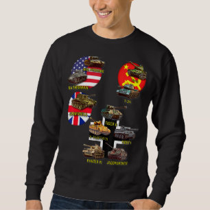 Sweatshirt Top 10 des meilleurs chars 2ème guerre mondiale M4