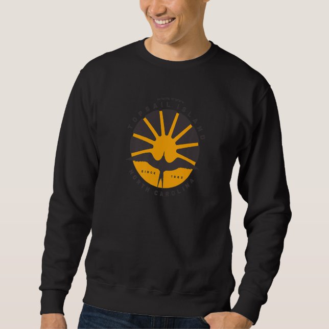 Sweatshirt Topsail Island NC Summertime Vacationing Sunrise S (Devant)