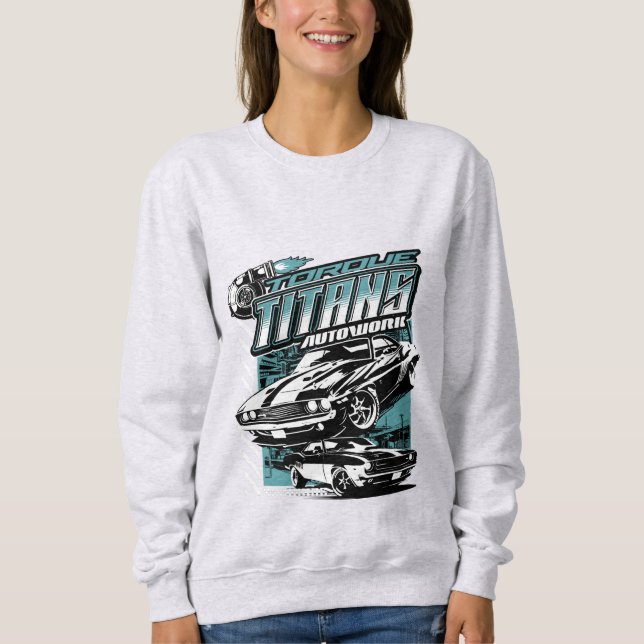 SWEATSHIRT TORQUE TITANS AUTOWORKS - USA LEGEND CARS (Devant)