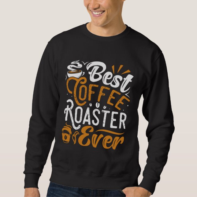 Sweatshirt Torréfaction de café Amour de café Caféine grains  (Devant)