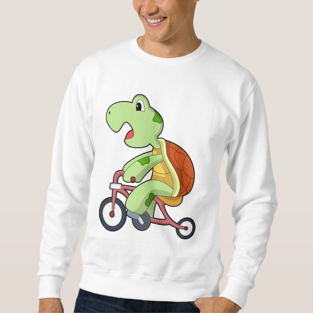 Sweatshirt Tortue à vélo (Devant)