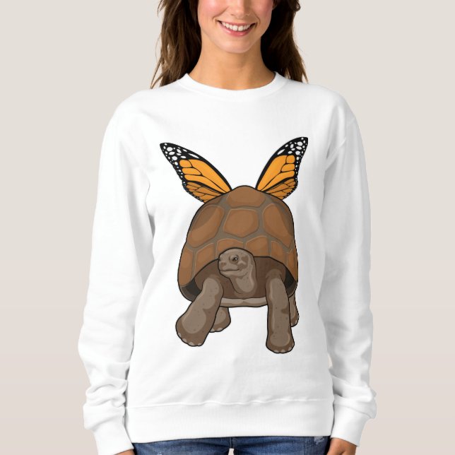 Sweatshirt Tortue aux couleurs arc-en-ciel (Devant)