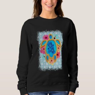 Sweatshirt Tortue de mer honu Hawaii mignonne tropicale color