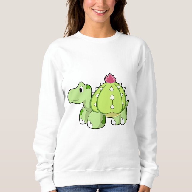 Sweatshirt Tortue en cactus (Devant)