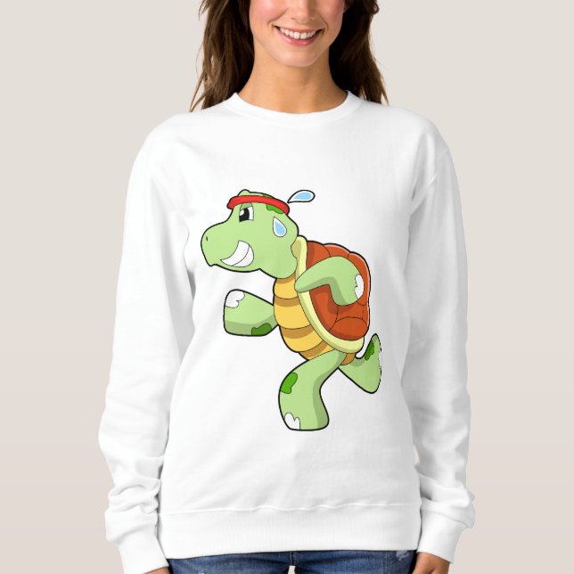 Sweatshirt Tortue en tant que coureur (Devant)