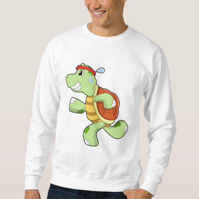 Sweatshirt Tortue en tant que coureur (Devant)