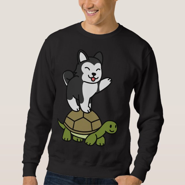 Sweatshirt Tortue Husky Riding (Devant)