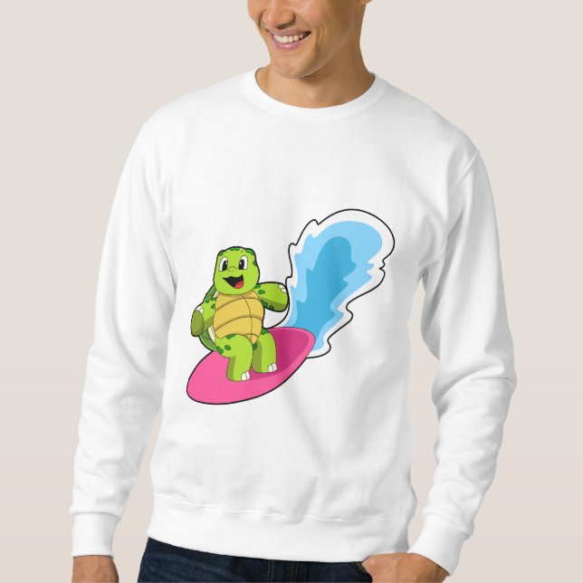 Sweatshirt Tortue surfeur avec Surfer (Devant)