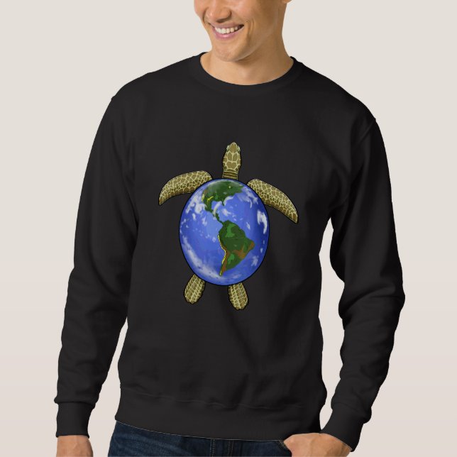 Sweatshirt Tortue terrestre   Femmes Animal marin Tortue Terr (Devant)
