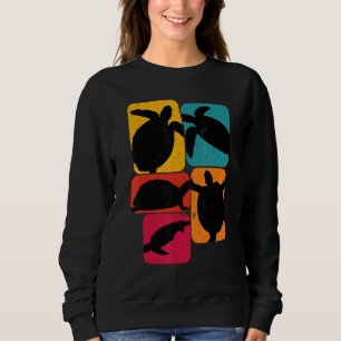 Sweatshirt Tortues tortues Design Rétro