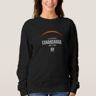 Sweatshirt Total Éclipse Solaire 8 avril 2024 Canandaigua Ny