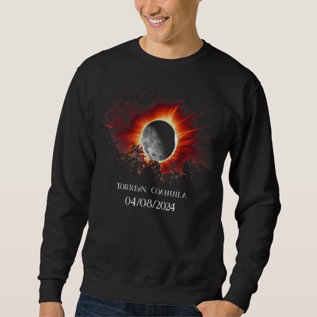 Sweatshirt Total Solaire Eclipse America Torreén, Coahuila (Devant)