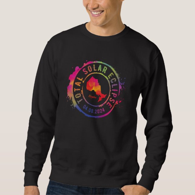 Sweatshirt Total Solar Eclipse 2024 Canada Ontario Kingston T (Devant)