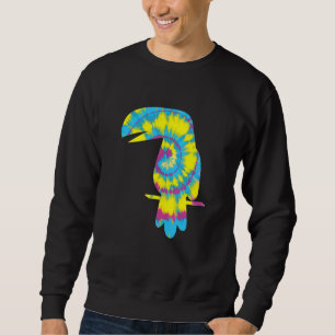 Sweatshirt Toucan Oiseau Tie Die Animal Tropical Toucans Mign
