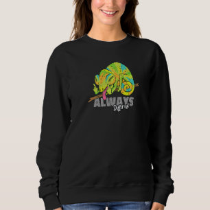 Sweatshirt Toujours Différent Lézard Caméléon Geckos Reptile