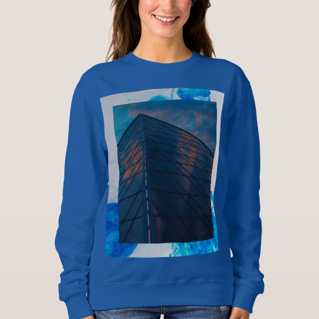 Sweatshirt Tour Bleue - Manche longue femme (Devant)
