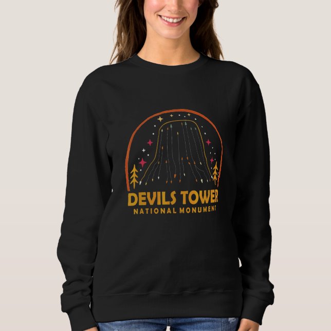 Sweatshirt Tour Devils Tower Wyoming Montagne Monument Nation (Devant)