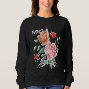 Sweatshirt Tour Eiffel Rose Paris France Souvenir Français