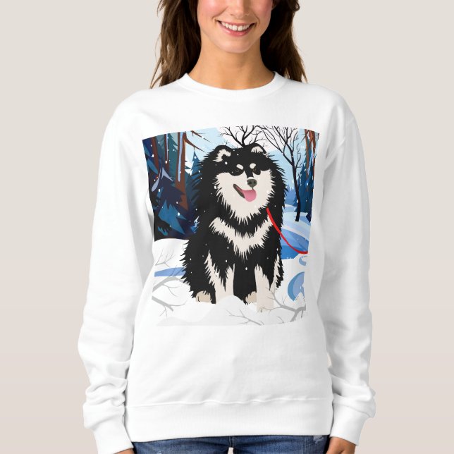 Sweatshirt TOUR LA RIVIÈRE Lapphund finlandais chemise tous l (Devant)
