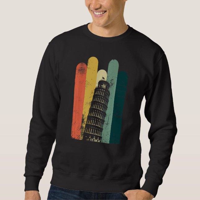 Sweatshirt Tour penchée de Pise Italie Bâtiment (Devant)