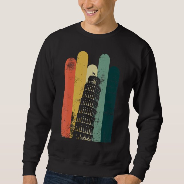 Sweatshirt Tour penchée de Pise Italie Bâtiment (Devant)