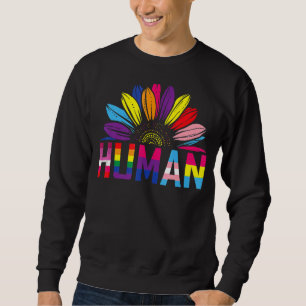 Sweatshirt Tournesol humain Arc-en-ciel Lgbt Drapeau Lgbt Gay
