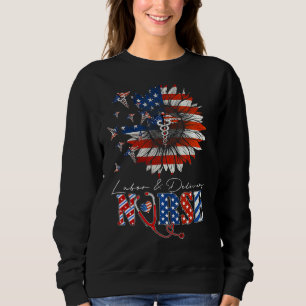 Sweatshirt Tournesol Infirmière Infirmière Stethoscope Drapea