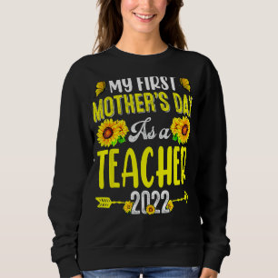 Sweatshirt Tournesol Ma première fête des mères en tant qu'en