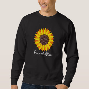 Sweatshirt Tournesol Monter Et Fleur Brillante De La Vie Mand