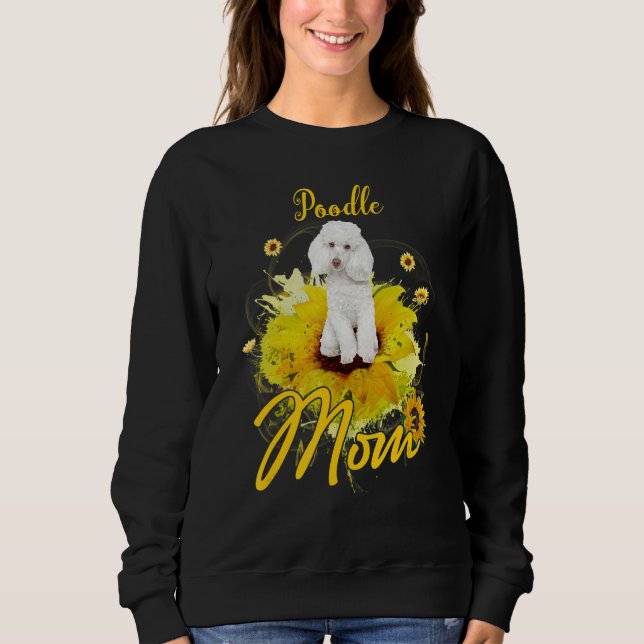 Sweatshirt Tournesol Poodle Maman Chien Mère (Devant)