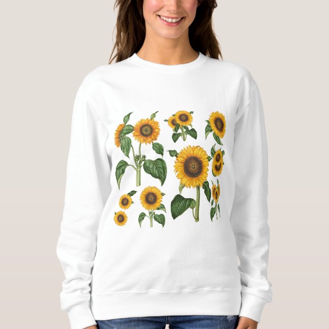 Sweatshirt Tournesols Botanique (Devant)