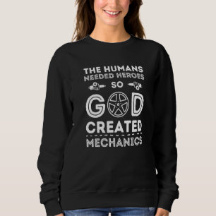 Sweatshirt Tournevis Dieu Mécanicien de voiture Atelier voitu