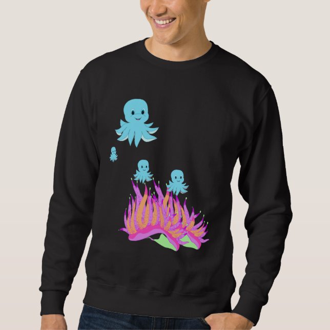 Sweatshirt Tourtule de vie Poisson étoile Poisson méduse (Devant)