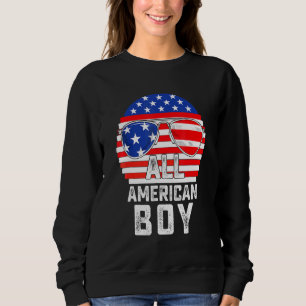 Sweatshirt Tous American Boy 4 juillet Boys Enfants Ados Sung