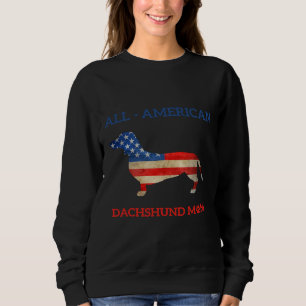 Sweatshirt Tous American Dachshund Maman Custom Chien