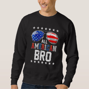 Sweatshirt Tous les Américains nous Broncent Drapeau Pour Cor