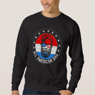 Sweatshirt Tous les Américains Papa Bonne Fête des pères 4 ju