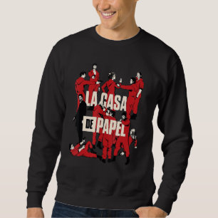 Sweatshirt Tous Les Caractères Money City Heists Poster Pour 