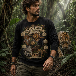 Sweatshirt Tous les chats sont câlins, certains qu'une seule